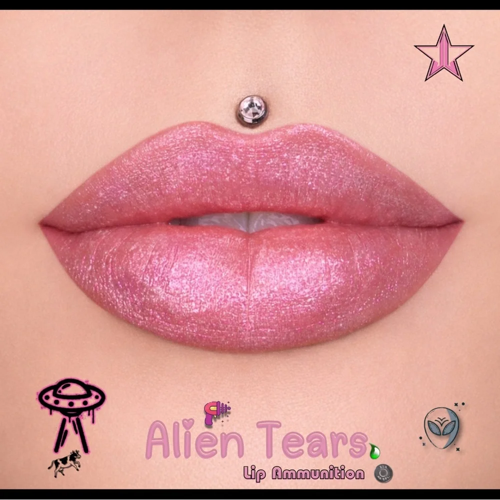 Jeffree Star | ‘Alien Tears’ & ‘Galaxy Gold’ Lip Ammunition | NiB L.E. rare